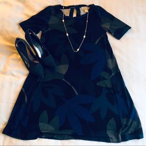 LOFT Factory | Petite | Fit & Flare | Navy Dress